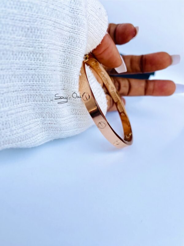 Round Bangle Rose gold - Image 3