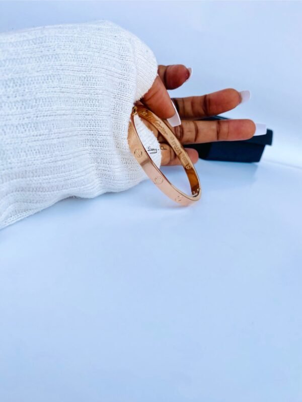 Round Bangle Rose gold - Image 2