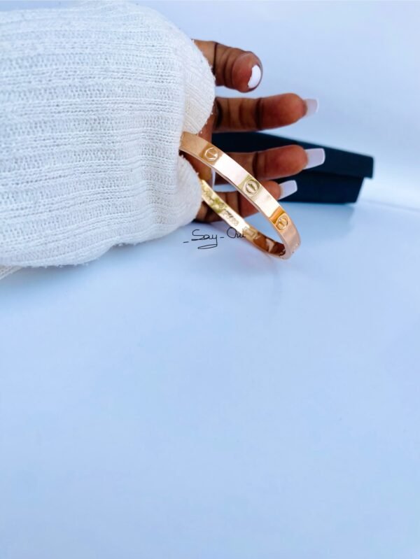 Round Bangle Rose gold - Image 4